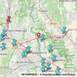 Mappa Via Giacomo Leopardi, 21050 Gorla Maggiore VA, Italia (6.6435)