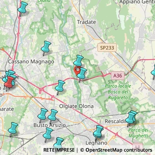 Mappa Via Giacomo Leopardi, 21050 Gorla Maggiore VA, Italia (6.8105)