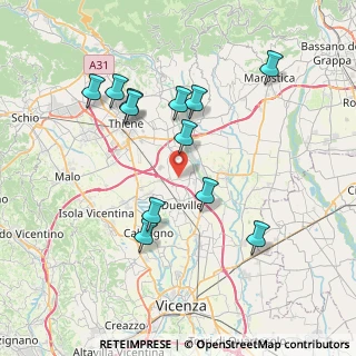 Mappa Via Decima, 36030 Montecchio Precalcino VI, Italia (7.38083)