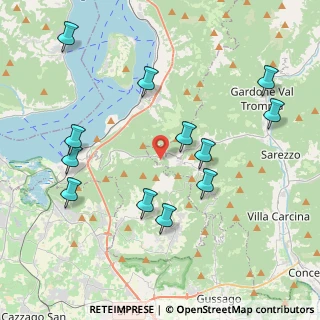 Mappa Via Zoadello, 25060 Polaveno BS, Italia (4.40917)