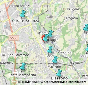 Mappa Via Nino Bixio, 20847 Albiate MB, Italia (2.72545)