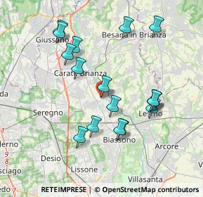 Mappa Via Nino Bixio, 20847 Albiate MB, Italia (3.71529)