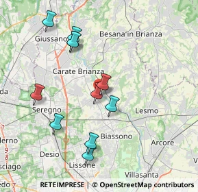 Mappa Via Nino Bixio, 20847 Albiate MB, Italia (3.77545)