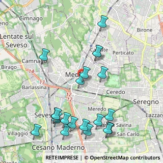 Mappa Via M. Polo, 20821 Meda MB, Italia (2.3735)
