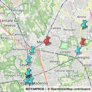 Mappa Via M. Polo, 20821 Meda MB, Italia (3.03667)