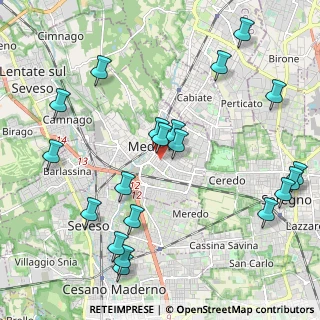 Mappa Via M. Polo, 20821 Meda MB, Italia (2.4705)