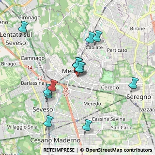 Mappa Via M. Polo, 20821 Meda MB, Italia (1.74786)