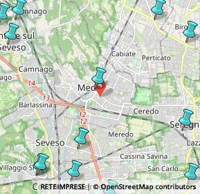 Mappa Via M. Polo, 20821 Meda MB, Italia (3.60385)