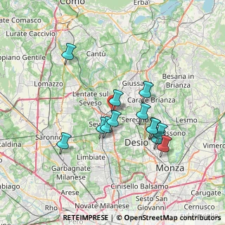 Mappa Via M. Polo, 20821 Meda MB, Italia (6.34154)