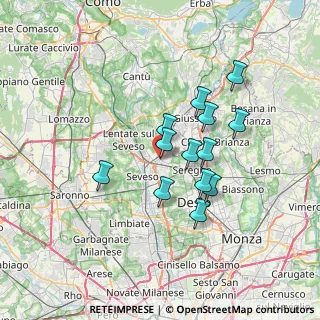 Mappa Via M. Polo, 20821 Meda MB, Italia (5.59769)