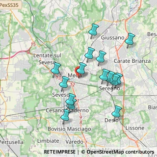 Mappa Via M. Polo, 20821 Meda MB, Italia (3.52533)