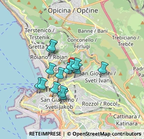 Mappa Via Monte Grappa, 34127 Trieste TS, Italia (1.32286)