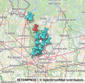 Mappa Viale Valassina, 20831 Seregno MB, Italia (8.24533)