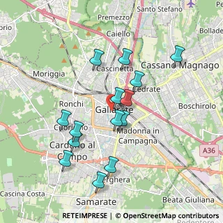 Mappa Via Minzoni Don Giovanni, 21013 Gallarate VA, Italia (1.75)