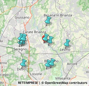 Mappa Via Salvadori, 20847 Albiate MB, Italia (3.59)