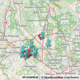 Mappa Via Quattro Novembre, 22078 Turate CO, Italia (7.87917)