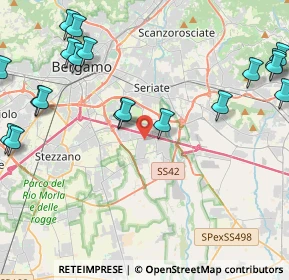 Mappa Via Azzano S. Paolo, 24050 Grassobbio BG, Italia (5.836)