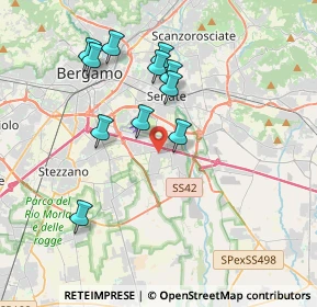 Mappa Via Azzano S. Paolo, 24050 Grassobbio BG, Italia (3.49727)