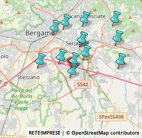 Mappa Via Azzano S. Paolo, 24050 Grassobbio BG, Italia (3.29)