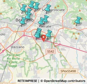 Mappa Via Azzano S. Paolo, 24050 Grassobbio BG, Italia (3.91786)