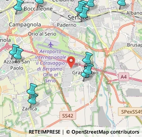 Mappa Via Azzano S. Paolo, 24050 Grassobbio BG, Italia (2.75857)