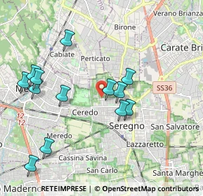 Mappa Via Nervesa, 20831 Seregno MB, Italia (2.03231)