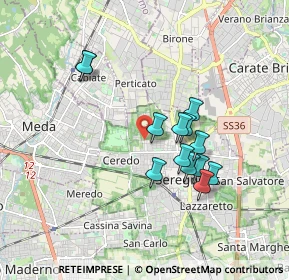 Mappa Via Nervesa, 20831 Seregno MB, Italia (1.50846)