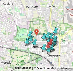 Mappa Via Nervesa, 20831 Seregno MB, Italia (0.8585)