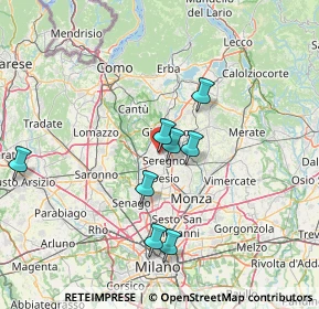 Mappa Via Nervesa, 20831 Seregno MB, Italia (21.10909)