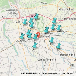 Mappa Via Casoni, 35018 San Martino di Lupari PD, Italia (6.35938)