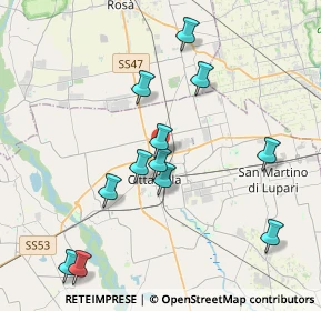 Mappa SR53, 35013 Cittadella PD, Italia (3.955)