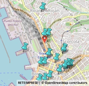 Mappa Presso CFI, 34135 Trieste TS, Italia (0.5755)