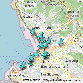 Mappa Campo del Belvedere, 34132 Trieste TS, Italia (0.8605)