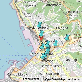 Mappa Campo del Belvedere, 34132 Trieste TS, Italia (0.75167)