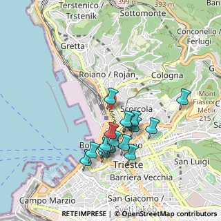 Mappa Campo del Belvedere, 34132 Trieste TS, Italia (0.84176)