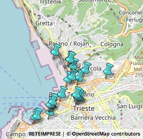 Mappa Campo del Belvedere, 34135 Trieste TS, Italia (0.8605)