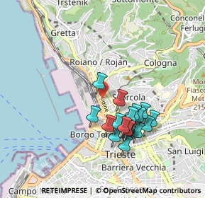 Mappa Campo del Belvedere, 34135 Trieste TS, Italia (0.803)