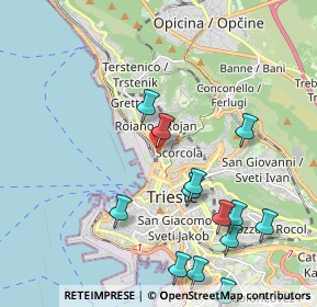 Mappa Campo del Belvedere, 34135 Trieste TS, Italia (2.33231)