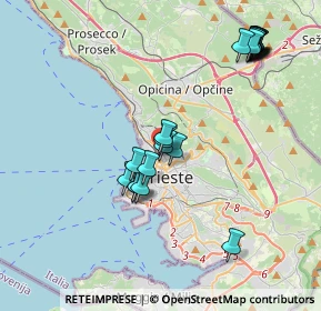 Mappa Campo del Belvedere, 34135 Trieste TS, Italia (3.836)