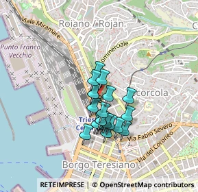 Mappa Campo del Belvedere, 34135 Trieste TS, Italia (0.2945)