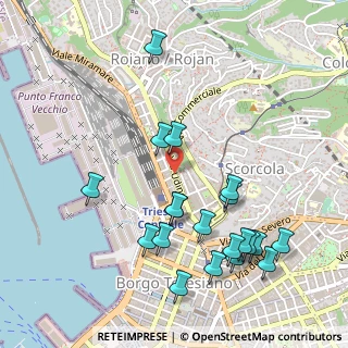 Mappa Campo del Belvedere, 34132 Trieste TS, Italia (0.5565)
