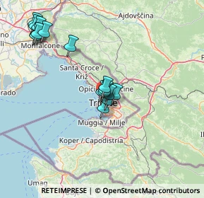 Mappa Campo del Belvedere, 34135 Trieste TS, Italia (13.95875)