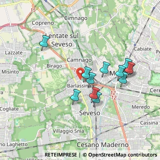Mappa Via Cristoforo Colombo, 20825 Barlassina MB, Italia (1.71833)