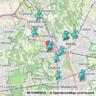Mappa Via Cristoforo Colombo, 20825 Barlassina MB, Italia (2.02083)