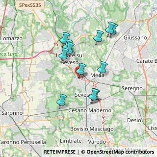 Mappa Via Cristoforo Colombo, 20825 Barlassina MB, Italia (3.29917)