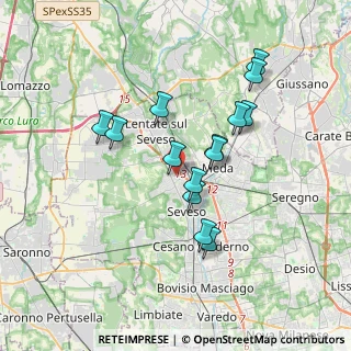 Mappa Via Cristoforo Colombo, 20825 Barlassina MB, Italia (3.12643)