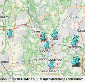 Mappa Via Cristoforo Colombo, 20825 Barlassina MB, Italia (5.15636)