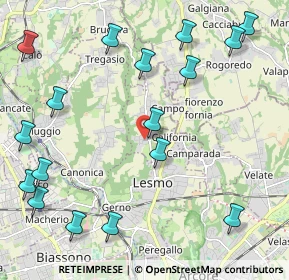 Mappa Via Ettore Majorana, 20856 Correzzana MB, Italia (2.70471)
