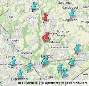 Mappa Via Ettore Majorana, 20856 Correzzana MB, Italia (2.68154)