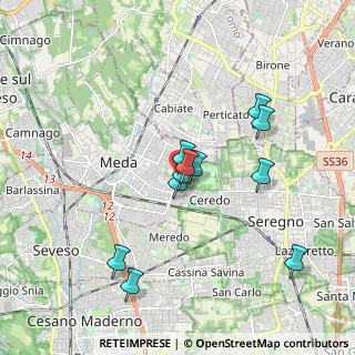 Mappa Via Enrico Fermi, 20821 Meda MB, Italia (1.59818)